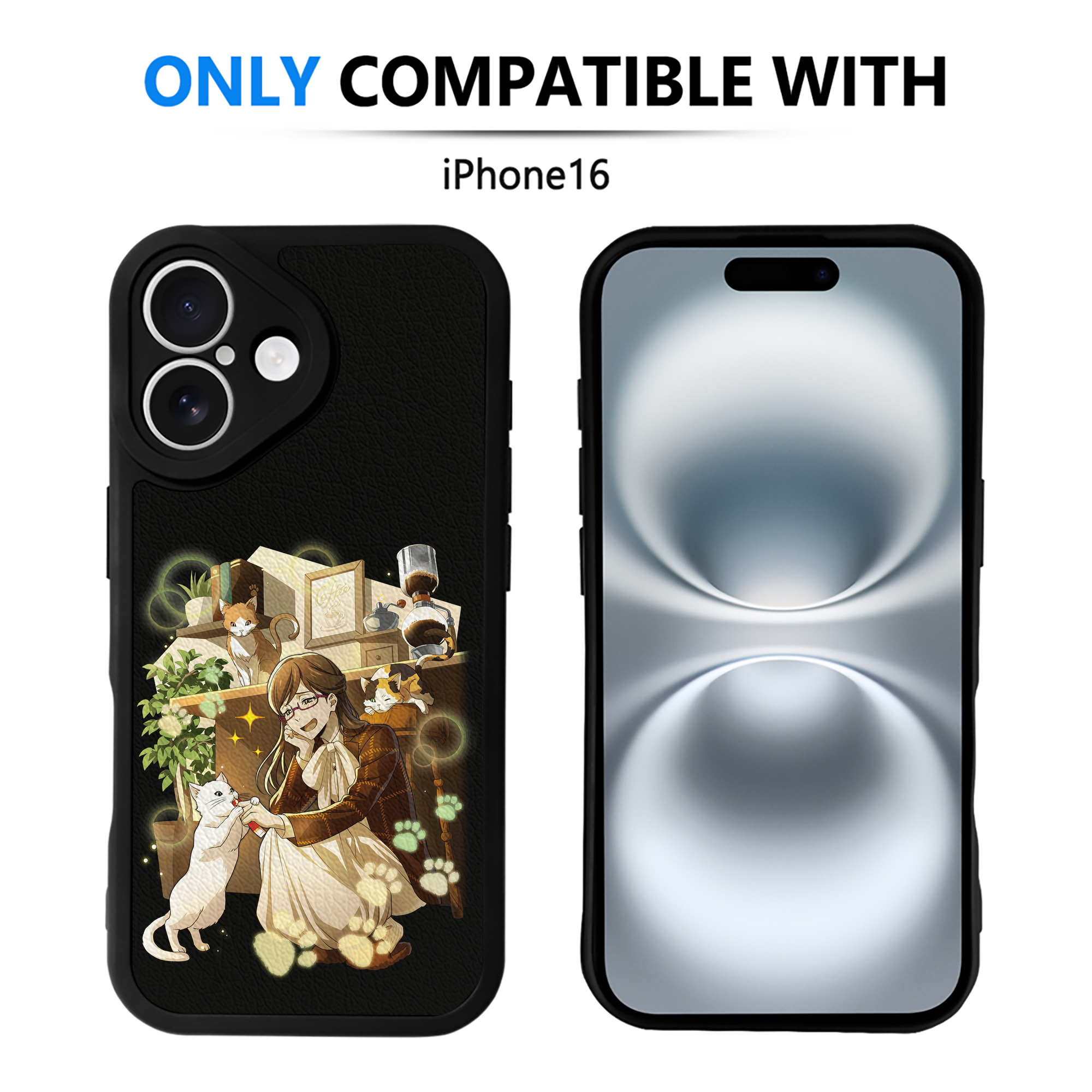 （画像用） 文豪ストレイドッグス Bungo Stray Dogs 【iPhone 16シリーズ対応】シリコンスマホケース（レザー調） 材質：シリコン